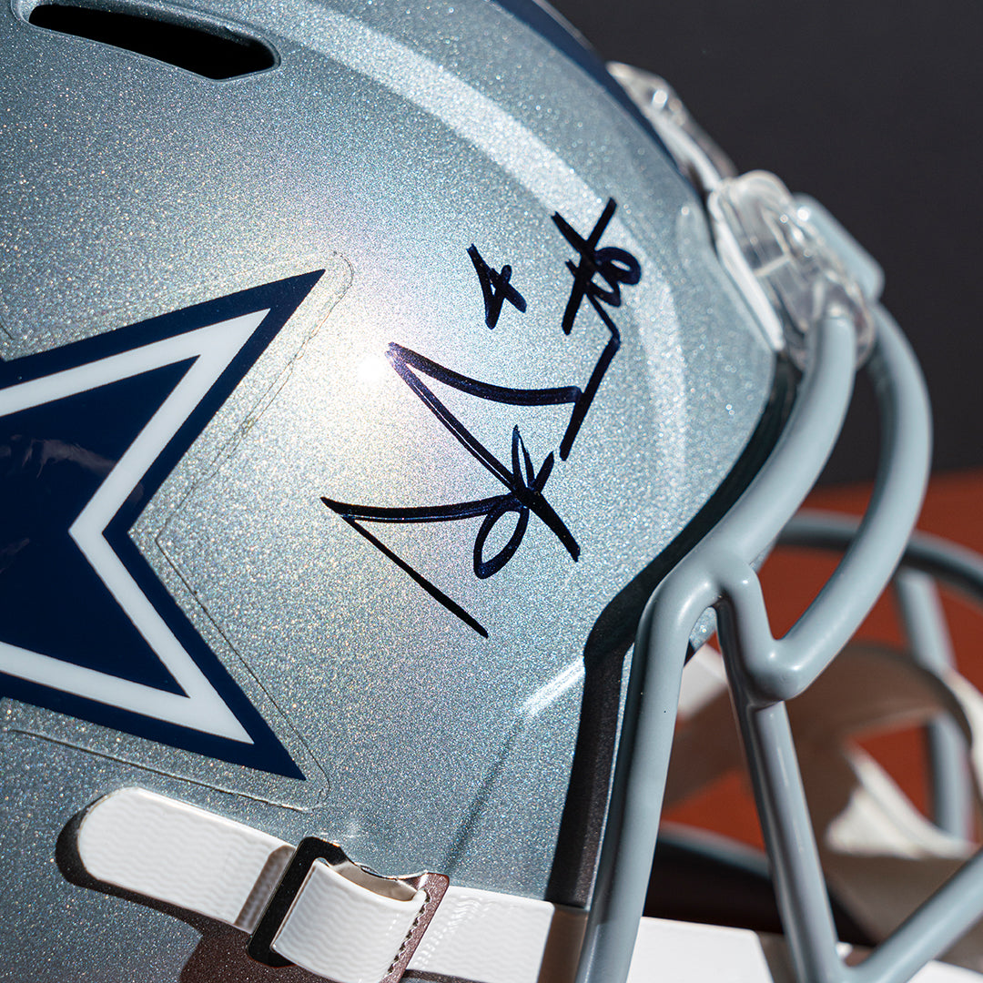 Casco Speed Réplica Firmado Dak Prescott - Dallas Cowboys